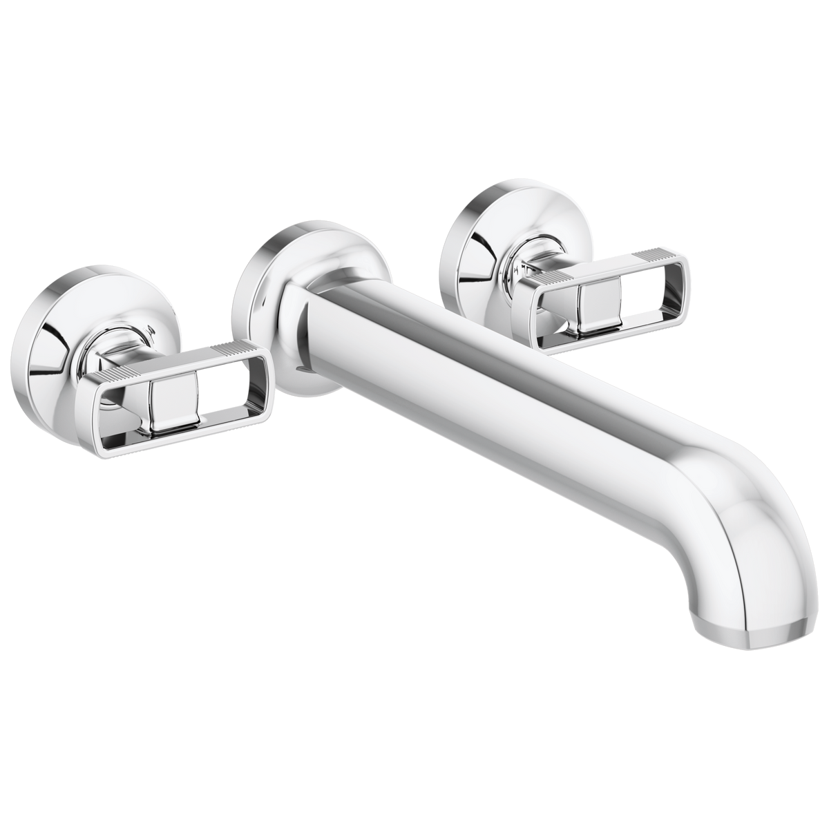 Brizo Kintsu Two Handle Wall Mount Tub Filler - Complete Kit - Polished Chrome