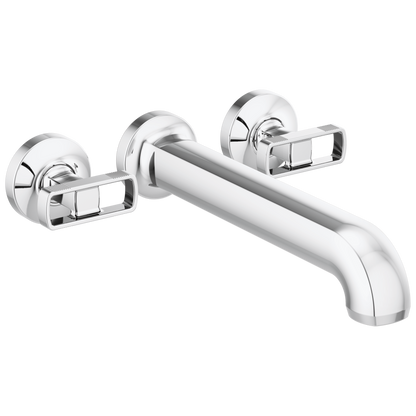 Brizo Kintsu Two Handle Wall Mount Tub Filler - Complete Kit - Polished Chrome