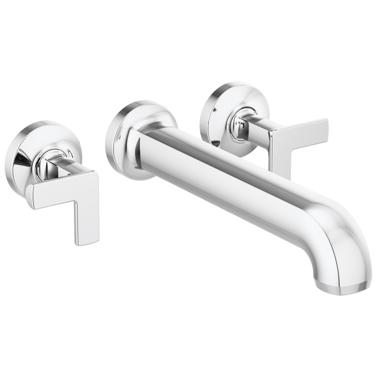 Brizo Kintsu Two Handle Wall Mount Tub Filler - Complete Kit - Polished Chrome