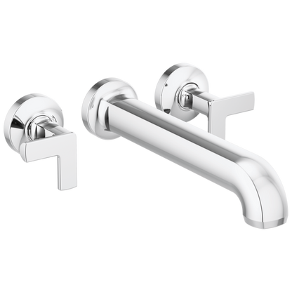 Brizo Kintsu Two Handle Wall Mount Tub Filler - Complete Kit - Polished Chrome