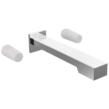 Frank Lloyd Wright Bath Collection by Brizo Two-Handle Wall Mount Tub Filler - Less Handles - Polished Chrome