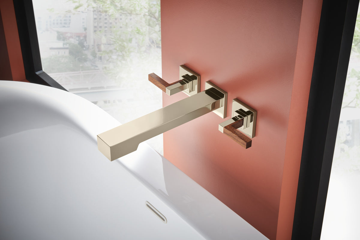 Frank Lloyd Wright Bath Collection by Brizo Two-Handle Wall Mount Tub Filler - Less Handles lifestyle