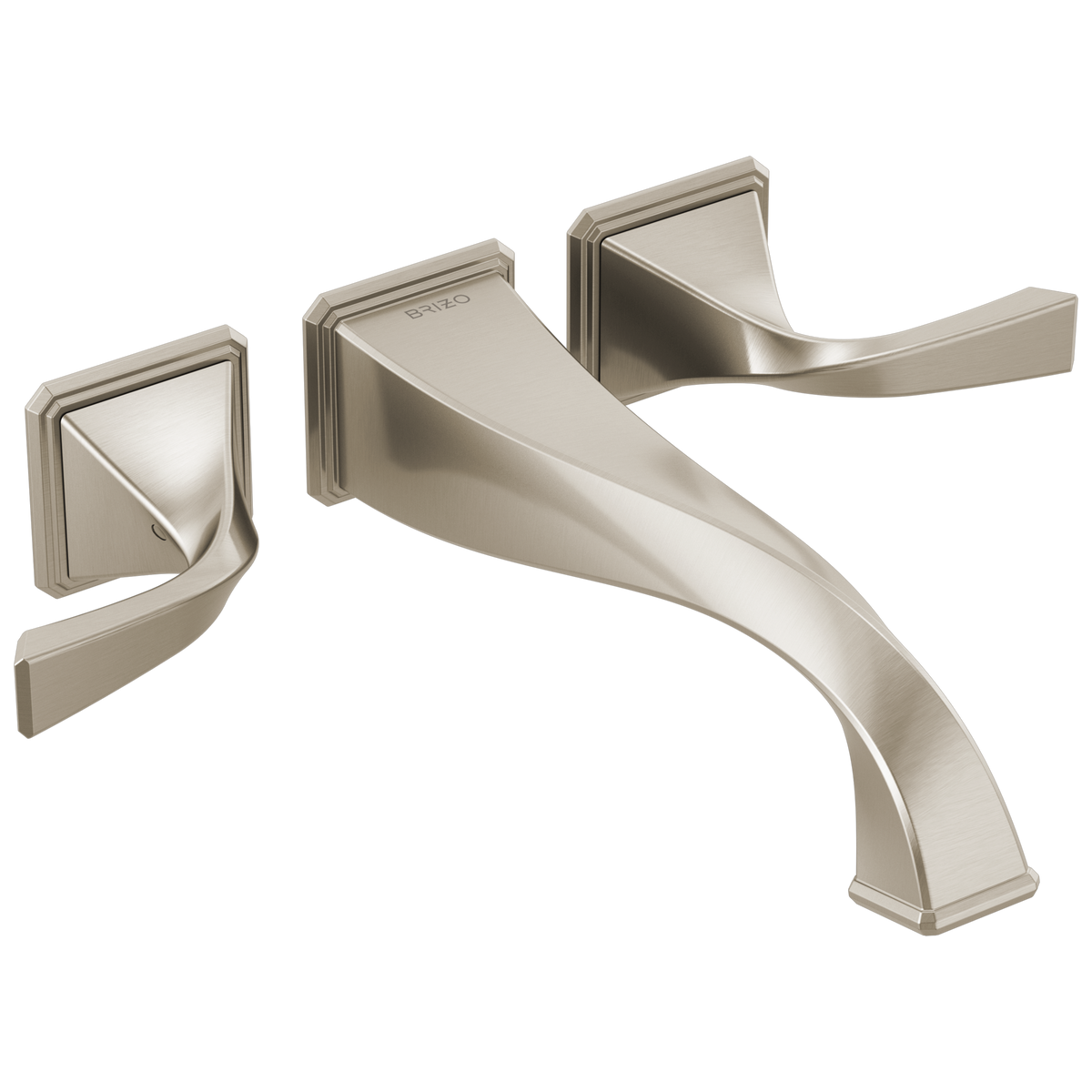 Virage Two-Handle Wall Mount Tub Filler - Brilliance® Brushed Nickel