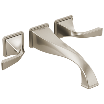 Virage Two-Handle Wall Mount Tub Filler - Brilliance® Brushed Nickel