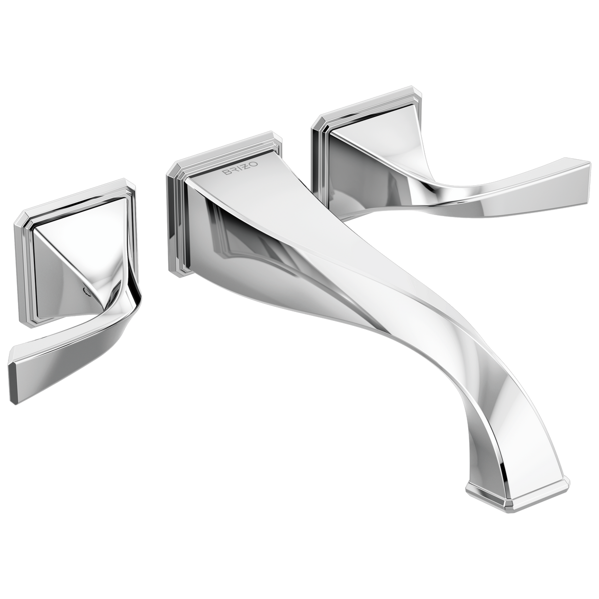 Virage Two-Handle Wall Mount Tub Filler - Polished Chrome