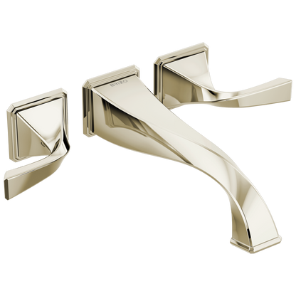 Virage Two-Handle Wall Mount Tub Filler - Brilliance® Polished Nickel