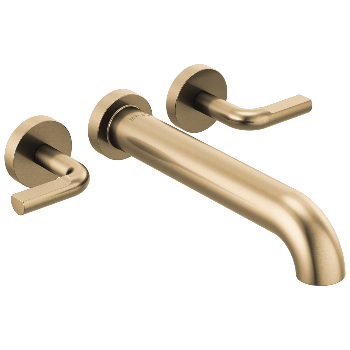 Brizo Litze Two-Handle Wall Mount Tub Filler - Less Handles - Complete Kit - Brilliance® Luxe Gold®