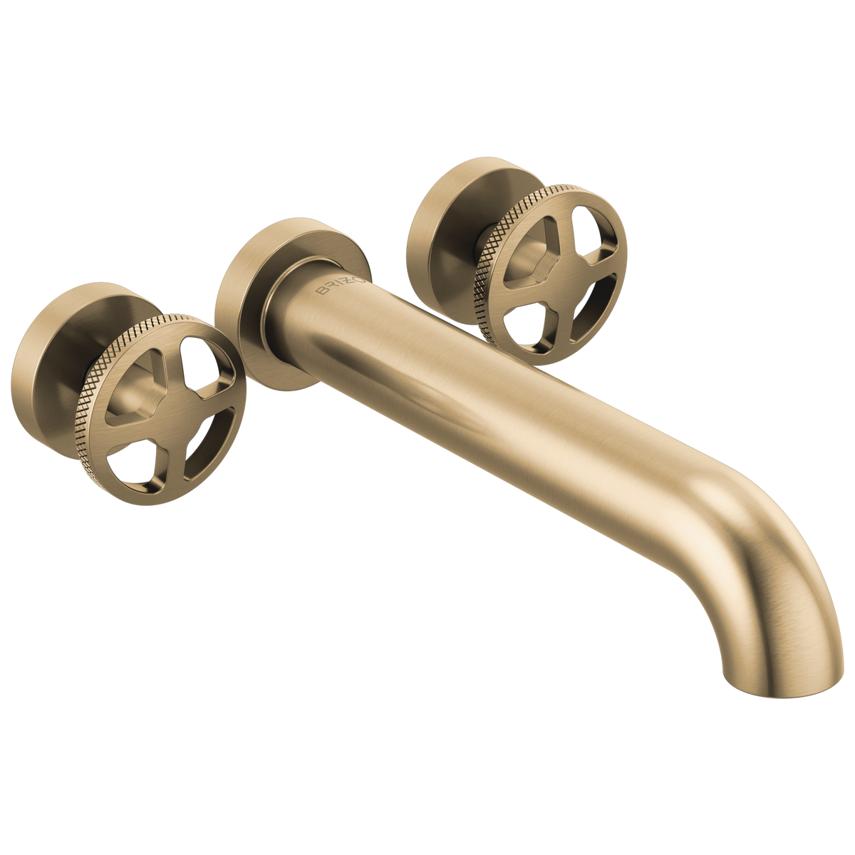 Brizo Litze Two-Handle Wall Mount Tub Filler - Less Handles - Complete Kit - Brilliance® Luxe Gold®