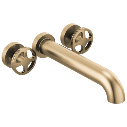 Brizo Litze Two-Handle Wall Mount Tub Filler - Less Handles - Complete Kit - Brilliance® Luxe Gold®