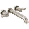 Brizo Litze Two-Handle Wall Mount Tub Filler - Less Handles - Complete Kit - Brilliance® Luxe Nickel®