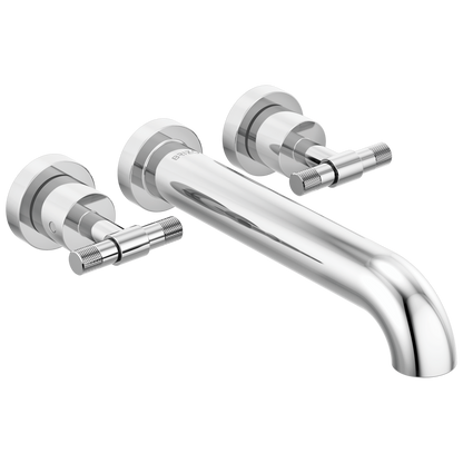 Brizo Litze Two-Handle Wall Mount Tub Filler - Less Handles - Complete Kit - Polished Chrome