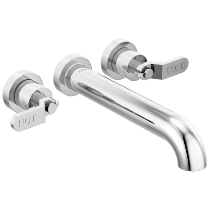 Brizo Litze Two-Handle Wall Mount Tub Filler - Less Handles - Complete Kit - Polished Chrome