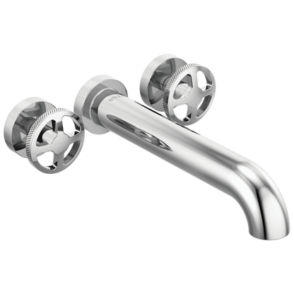 Brizo Litze Two-Handle Wall Mount Tub Filler - Less Handles - Complete Kit - Polished Chrome