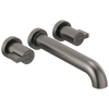 Brizo Litze Two-Handle Wall Mount Tub Filler - Less Handles - Complete Kit - Brilliance® Luxe Steel®