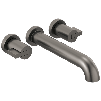 Brizo Litze Two-Handle Wall Mount Tub Filler - Less Handles - Complete Kit - Brilliance® Luxe Steel®