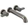 Brizo Litze Two-Handle Wall Mount Tub Filler - Less Handles - Complete Kit - Brilliance® Luxe Steel®