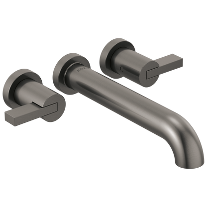Brizo Litze Two-Handle Wall Mount Tub Filler - Less Handles - Complete Kit - Brilliance® Luxe Steel®