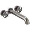 Brizo Litze Two-Handle Wall Mount Tub Filler - Less Handles - Complete Kit - Brilliance® Luxe Steel®