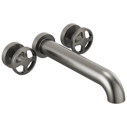 Brizo Litze Two-Handle Wall Mount Tub Filler - Less Handles - Complete Kit - Brilliance® Luxe Steel®