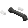 Allaria Two-Handle Wall Mount Tub Filler - Less Handles - Matte Black