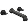 Brizo Allaria Two-Handle Wall Mount Tub Filler - Less Handles - Complete Kit - Matte Black
