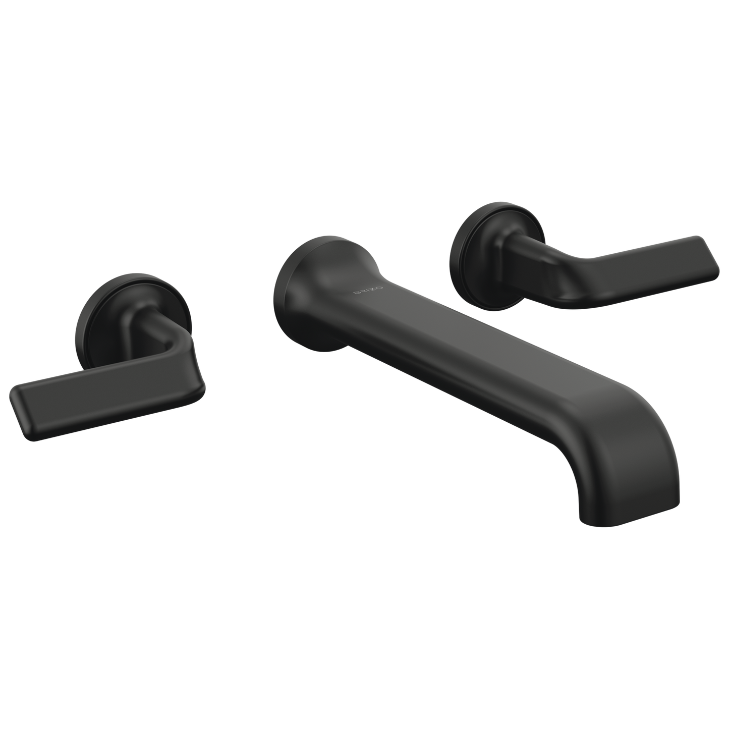 Brizo Allaria Two-Handle Wall Mount Tub Filler - Less Handles - Complete Kit - Matte Black
