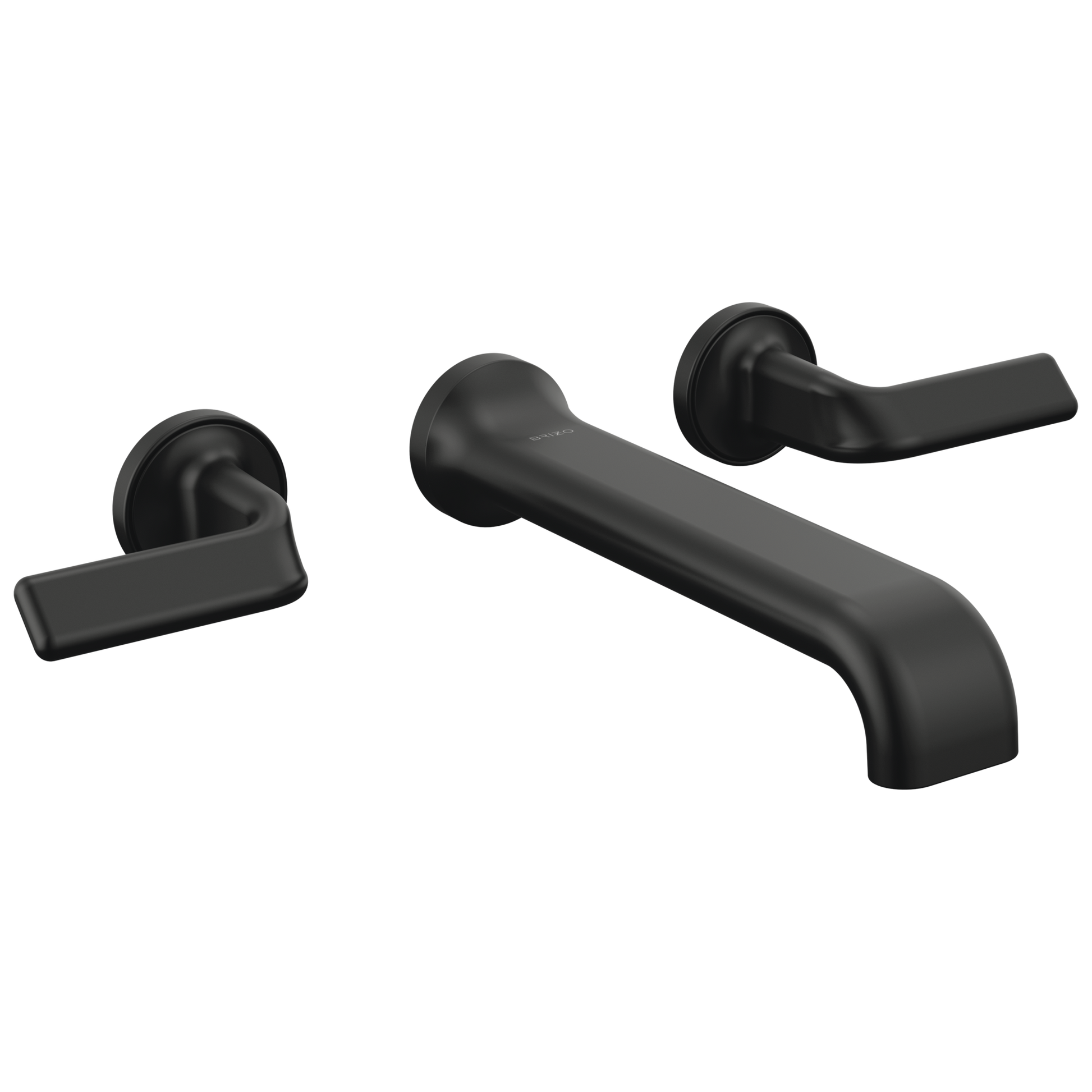 Brizo Allaria Two-Handle Wall Mount Tub Filler - Less Handles - Complete Kit - Matte Black