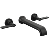 Brizo Allaria Two-Handle Wall Mount Tub Filler - Less Handles - Complete Kit - Matte Black