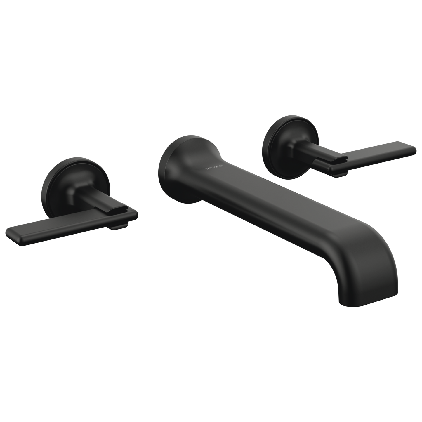 Brizo Allaria Two-Handle Wall Mount Tub Filler - Less Handles - Complete Kit - Matte Black