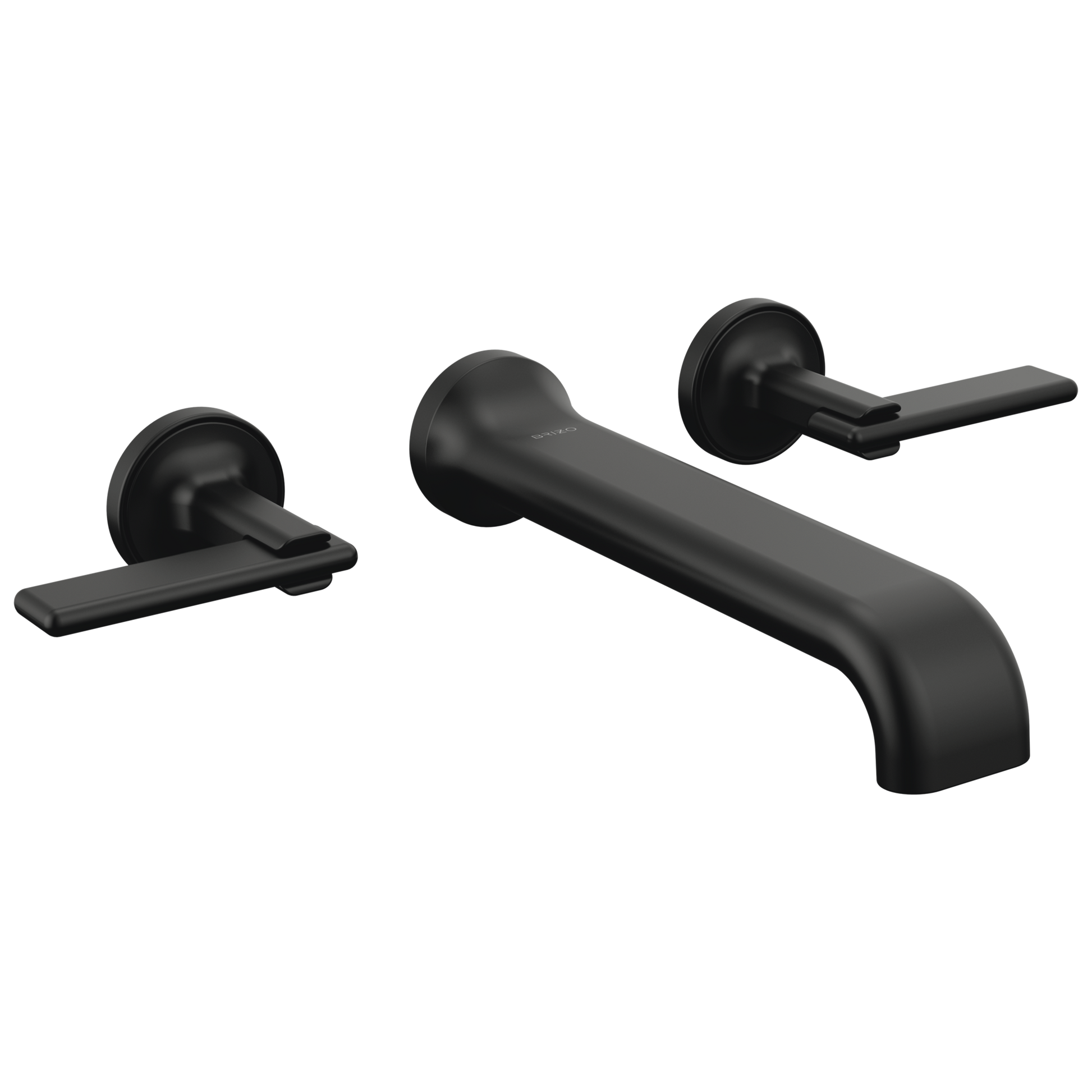 Brizo Allaria Two-Handle Wall Mount Tub Filler - Less Handles - Complete Kit - Matte Black