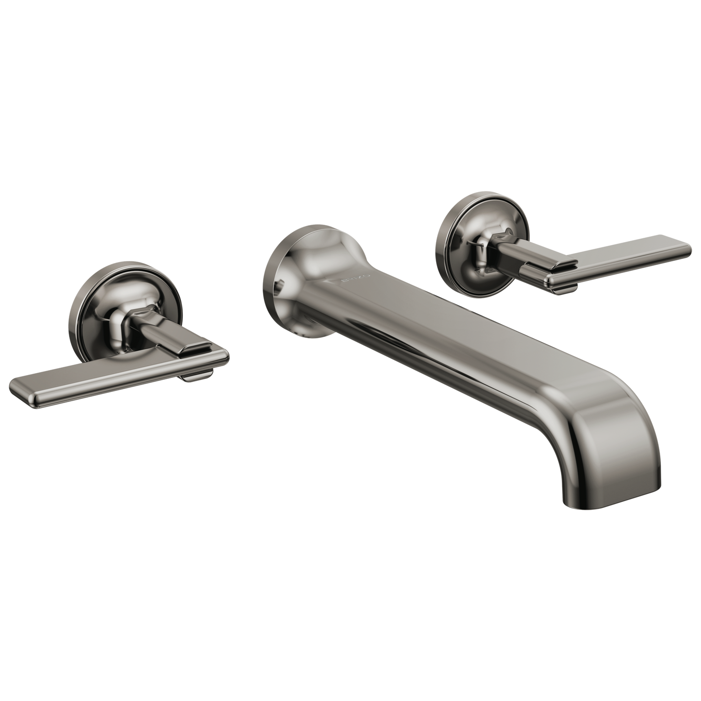 Brizo Allaria Two-Handle Wall Mount Tub Filler - Less Handles - Complete Kit - Brilliance® Black Onyx