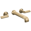 Brizo Allaria Two-Handle Wall Mount Tub Filler - Less Handles - Complete Kit - Brilliance® Luxe Gold®