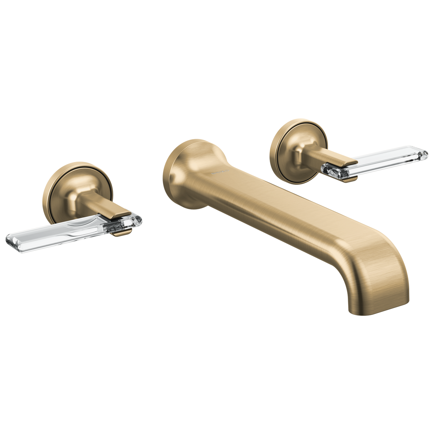 Brizo Allaria Two-Handle Wall Mount Tub Filler - Less Handles - Complete Kit - Brilliance® Luxe Gold®