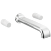 Allaria Two-Handle Wall Mount Tub Filler - Less Handles - Polished Chrome