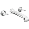 Brizo Allaria Two-Handle Wall Mount Tub Filler - Less Handles - Complete Kit - Polished Chrome