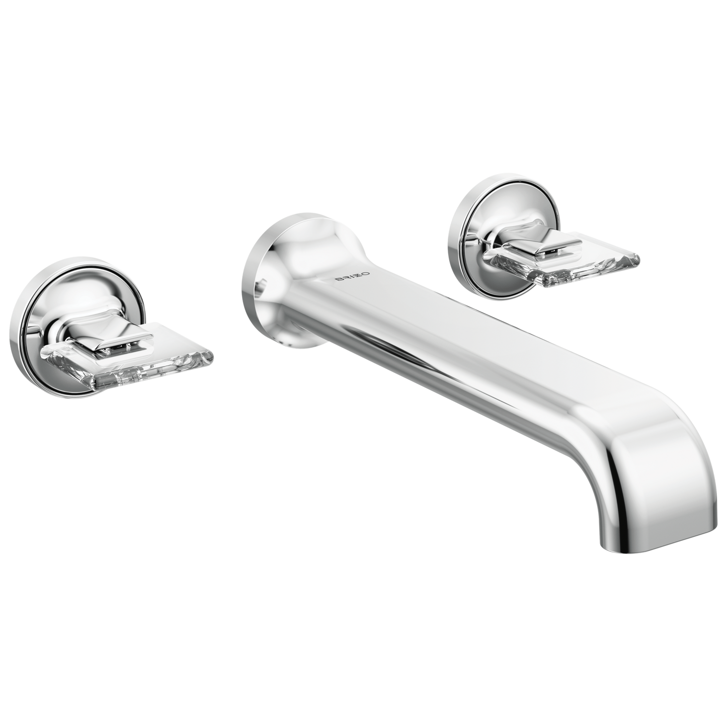 Brizo Allaria Two-Handle Wall Mount Tub Filler - Less Handles - Complete Kit - Polished Chrome