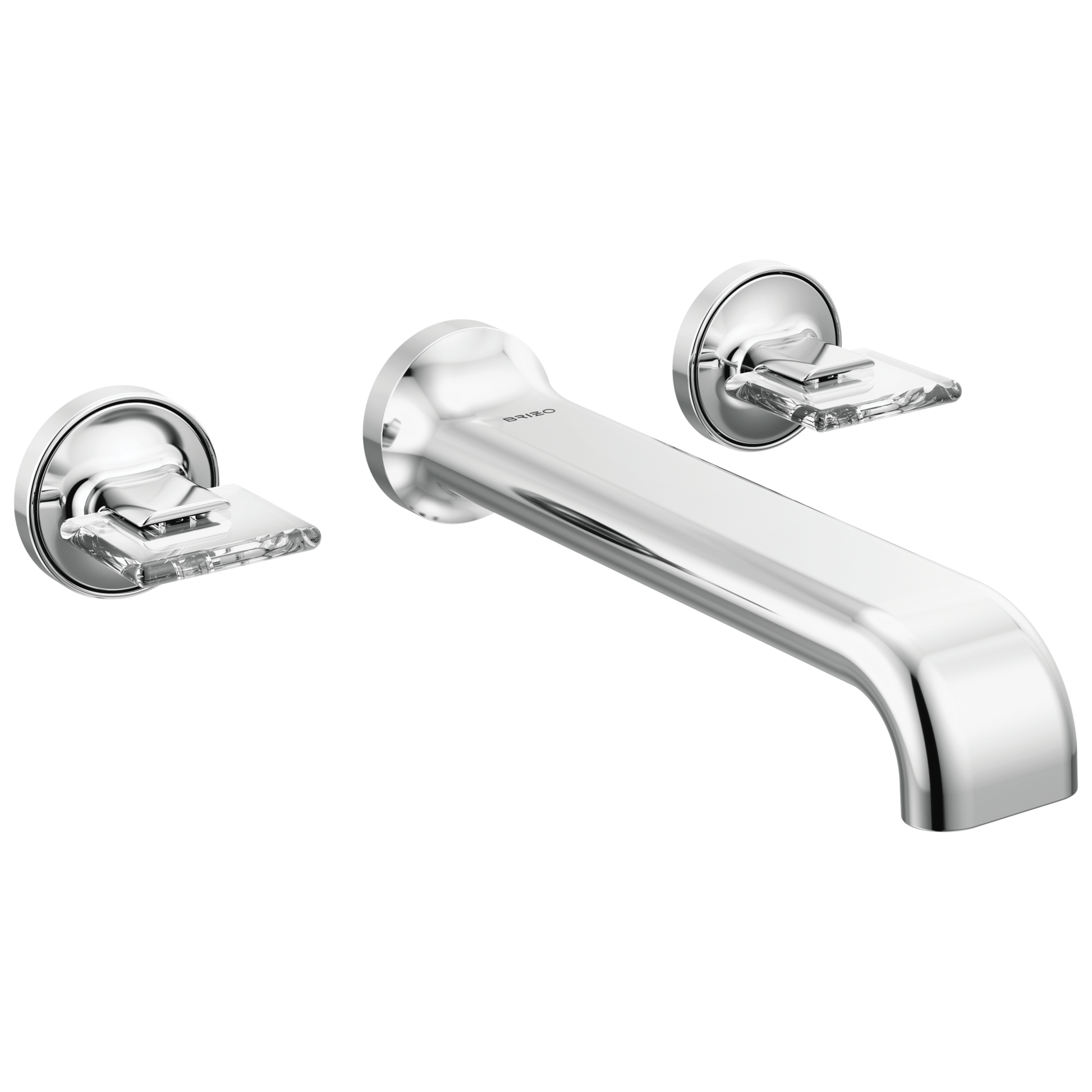 Brizo Allaria Two-Handle Wall Mount Tub Filler - Less Handles - Complete Kit - Polished Chrome