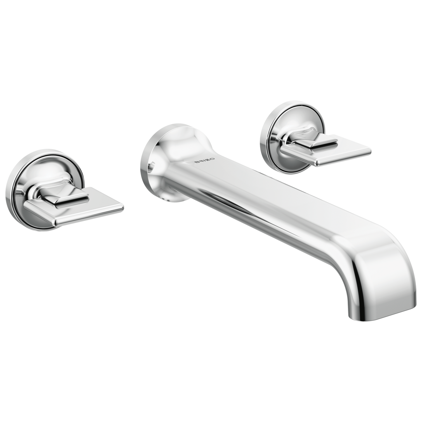 Brizo Allaria Two-Handle Wall Mount Tub Filler - Less Handles - Complete Kit - Polished Chrome