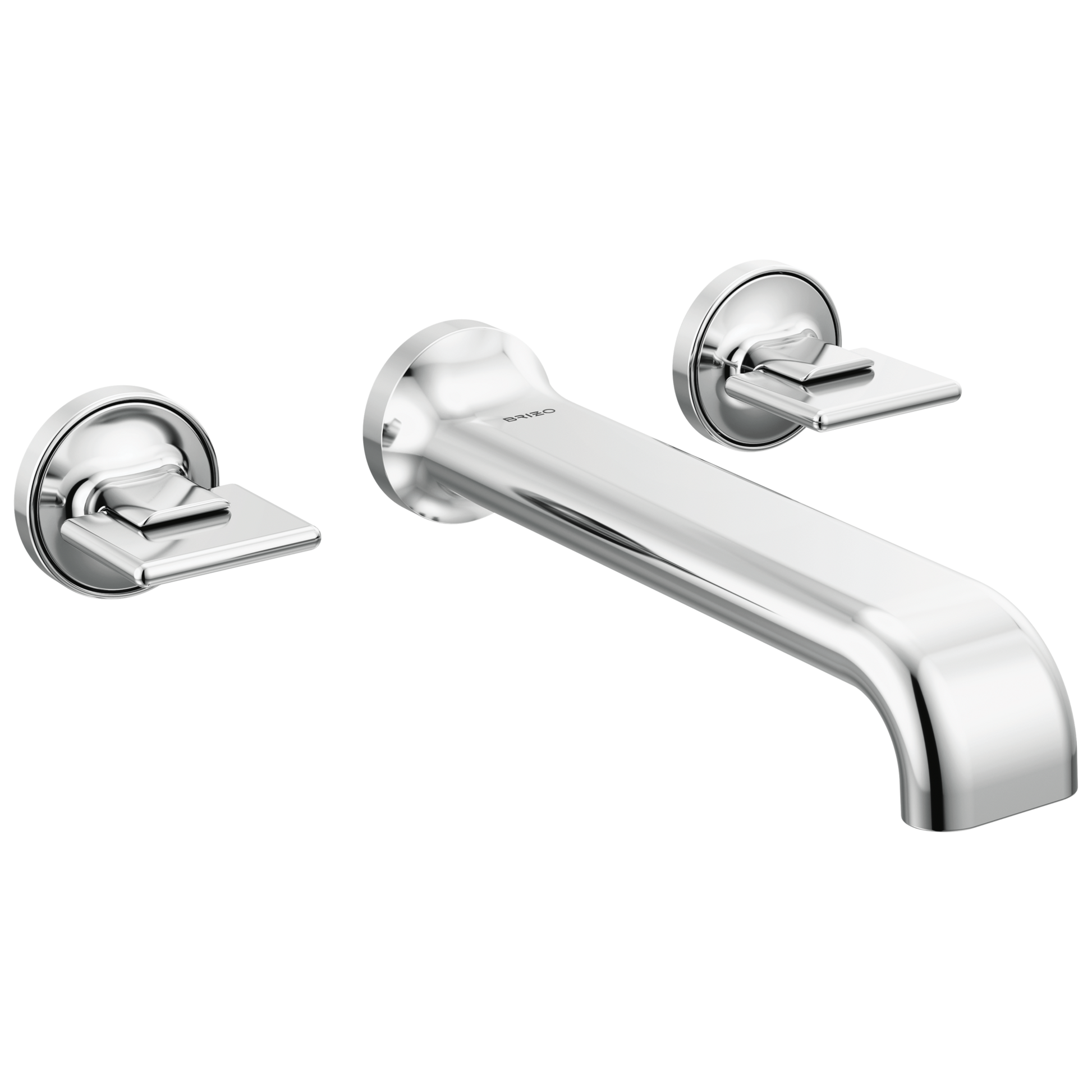 Brizo Allaria Two-Handle Wall Mount Tub Filler - Less Handles - Complete Kit - Polished Chrome