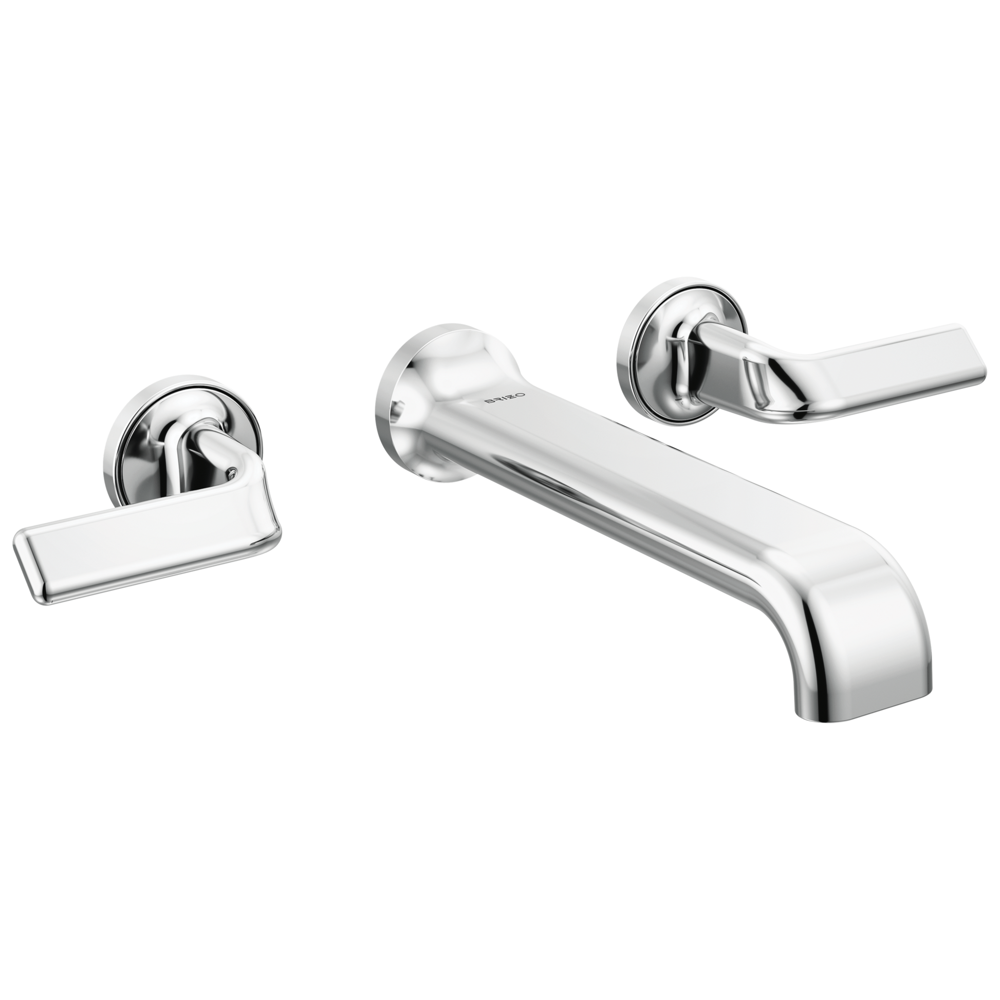 Brizo Allaria Two-Handle Wall Mount Tub Filler - Less Handles - Complete Kit - Polished Chrome