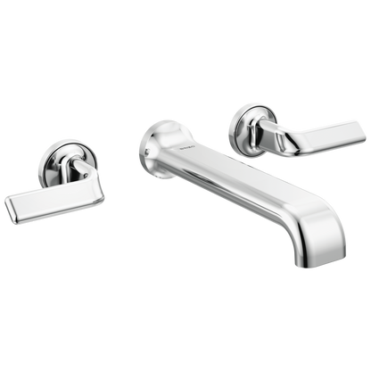 Brizo Allaria Two-Handle Wall Mount Tub Filler - Less Handles - Complete Kit - Polished Chrome