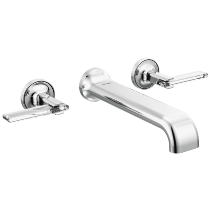 Brizo Allaria Two-Handle Wall Mount Tub Filler - Less Handles - Complete Kit - Polished Chrome