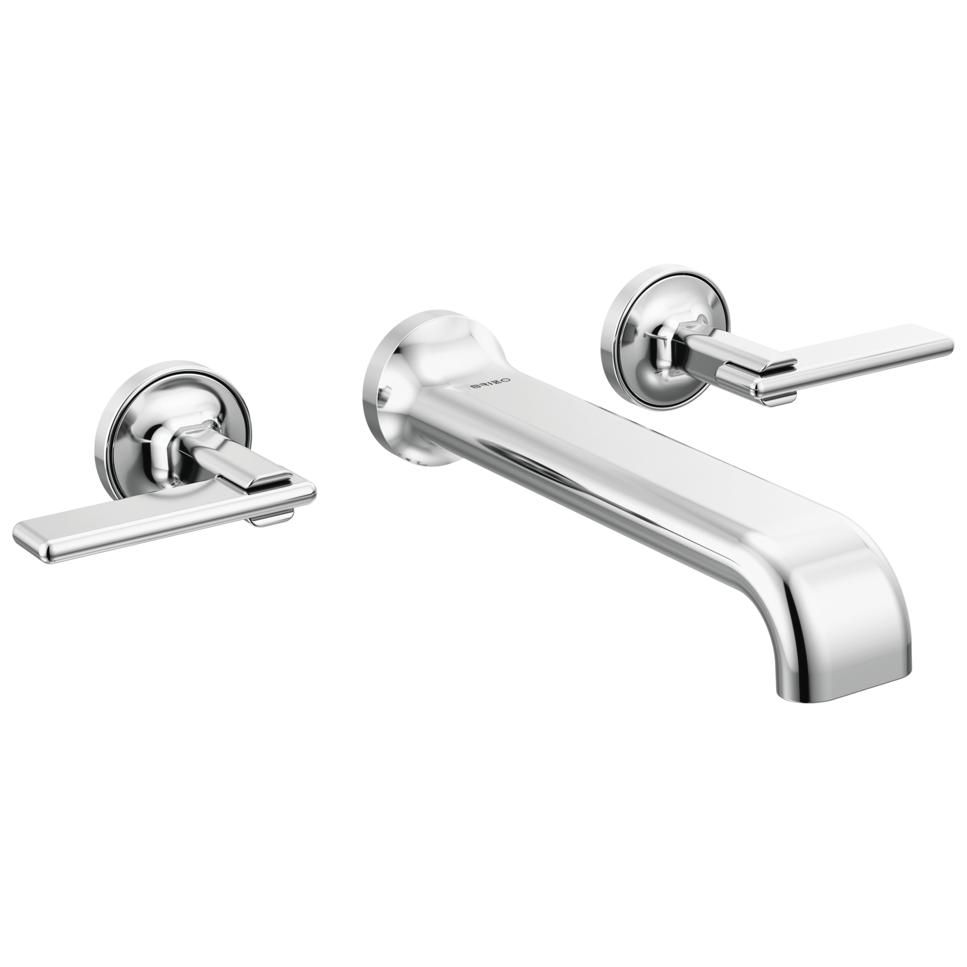 Brizo Allaria Two-Handle Wall Mount Tub Filler - Less Handles - Complete Kit - Polished Chrome