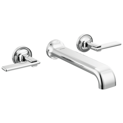 Brizo Allaria Two-Handle Wall Mount Tub Filler - Less Handles - Complete Kit - Polished Chrome