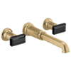 Brizo Invari Two-Handle Wall Mount Tub Filler - Less Handles - Complete Kit - Brilliance® Luxe Gold®