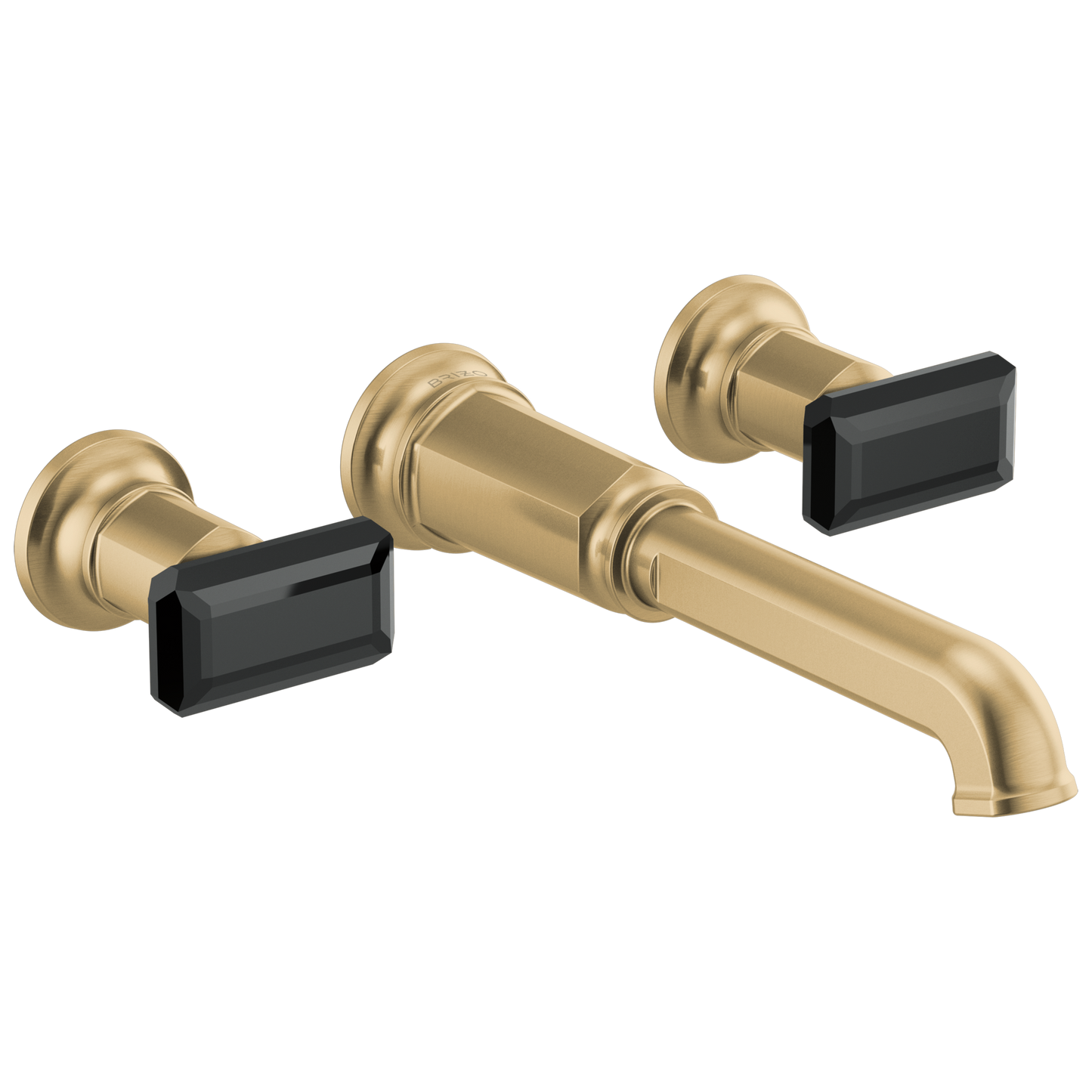 Brizo Invari Two-Handle Wall Mount Tub Filler - Less Handles - Complete Kit - Brilliance® Luxe Gold®