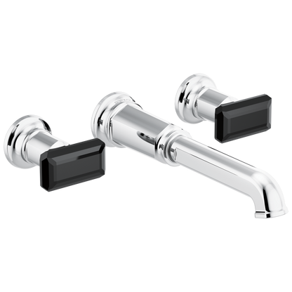 Brizo Invari Two-Handle Wall Mount Tub Filler - Less Handles - Complete Kit - Polished Chrome