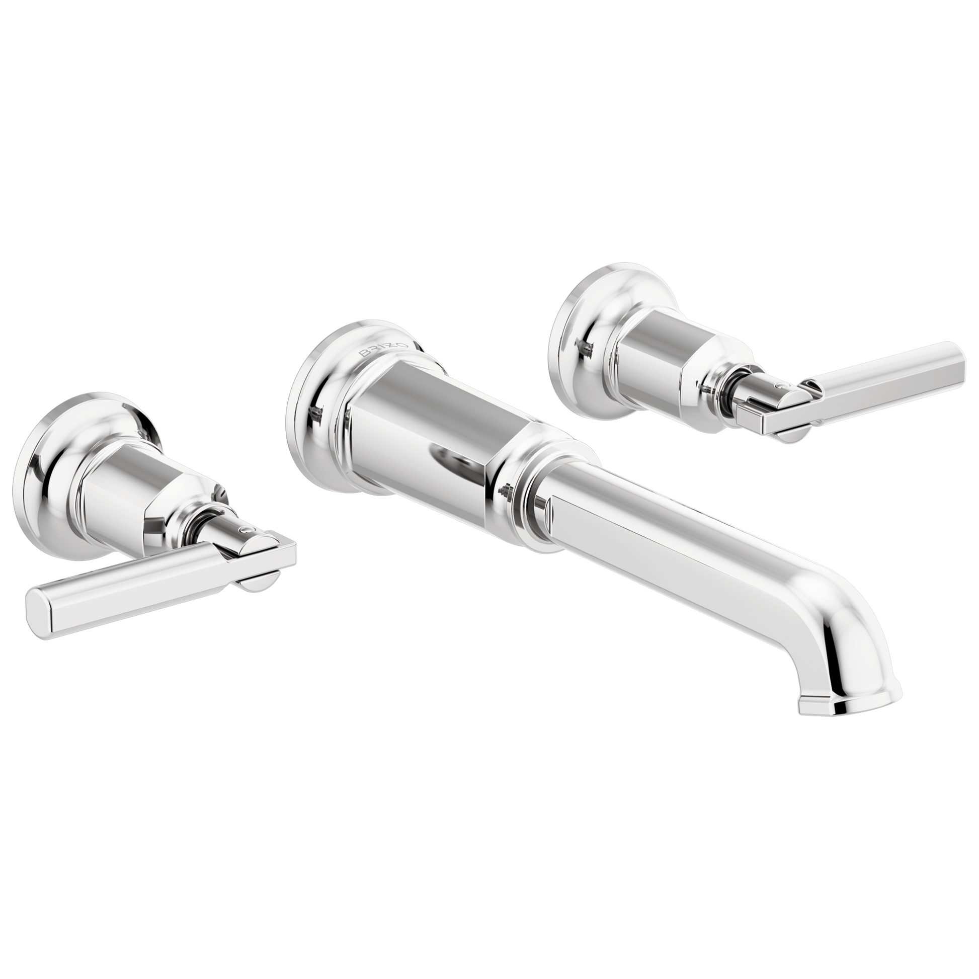 Brizo Invari Two-Handle Wall Mount Tub Filler - Less Handles - Complete Kit - Polished Chrome