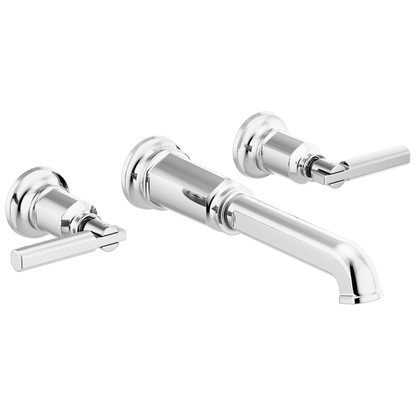Brizo Invari Two-Handle Wall Mount Tub Filler - Less Handles - Complete Kit - Polished Chrome