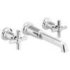 Brizo Invari Two-Handle Wall Mount Tub Filler - Less Handles - Complete Kit - Polished Chrome